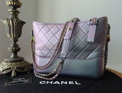 iridescent chanel gabrielle street style|chanel gabrielle leather bag.